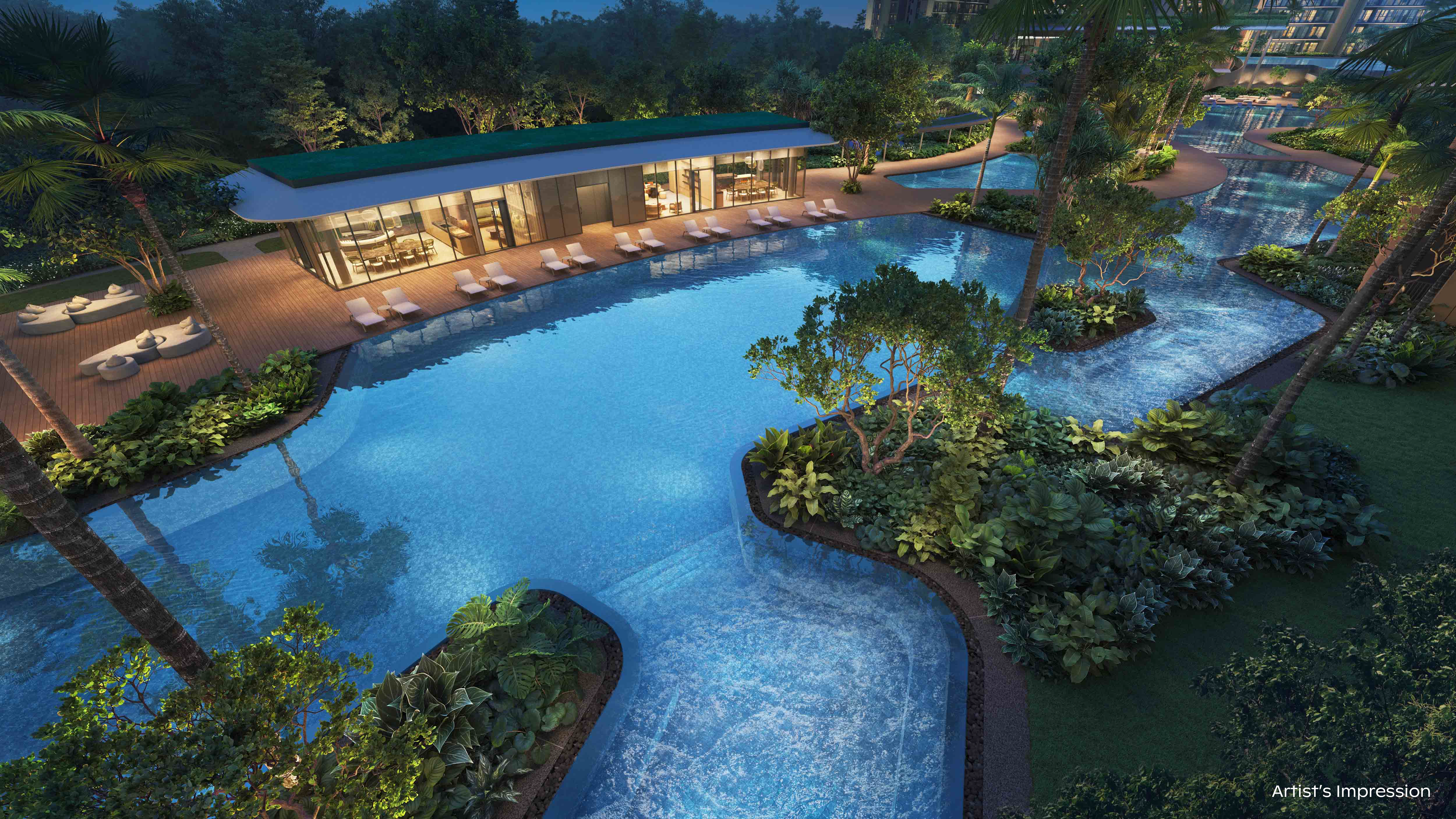 Canopy Lap Pool (50m) and Hammock Cove